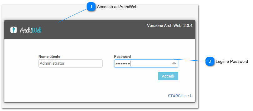 Accesso all'applicativo