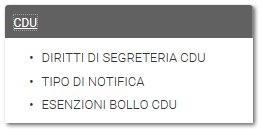 CDU (Certificati di destinazione urbanistica)