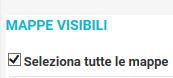 2. selezione delle mappe visibili