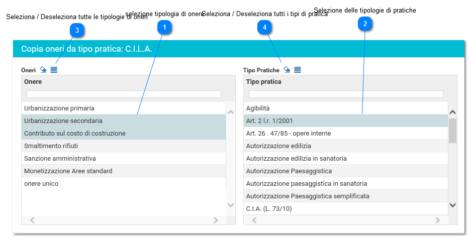 Copia delle dilazione degli oneri