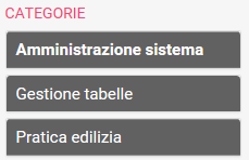 1. Scelta della categoria di informazione