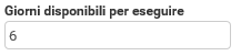2. Giorni a disposizione per completare il nodo