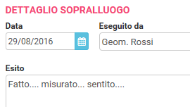 2. Dettaglio del sopralluogo