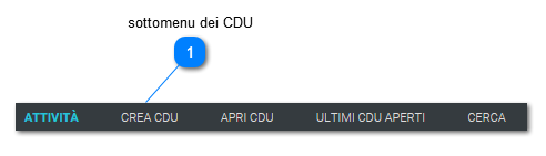 Sottomenu CDU
