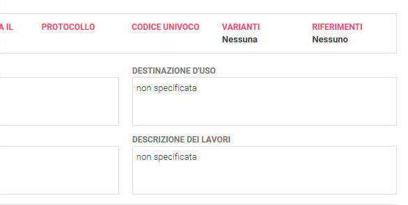 3. Dati gestiti dalla voce di menu attiva