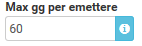 8. Giorni per emettere