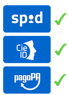 Integrato con Spid CIe e PagoPa